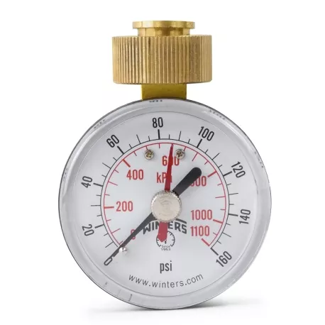 0-160 psi Water Pressure Test Gauge, 3/4″ GHT, 2-1/2″ Dial
