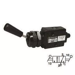 03029622 : Norgren Super X Valve, 2-Position, 3-Way, Spool Configuration 1 Blocked, 2 to 3 in Neutral, 1/8 NPT, Inline, Manual, L