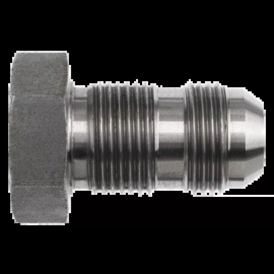 0406-12-12 : OneHydraulics Straight Steel Bored Adapter, 0.757 (-12) Bore Hole x 1-1/16-12 (-12) Male JIC