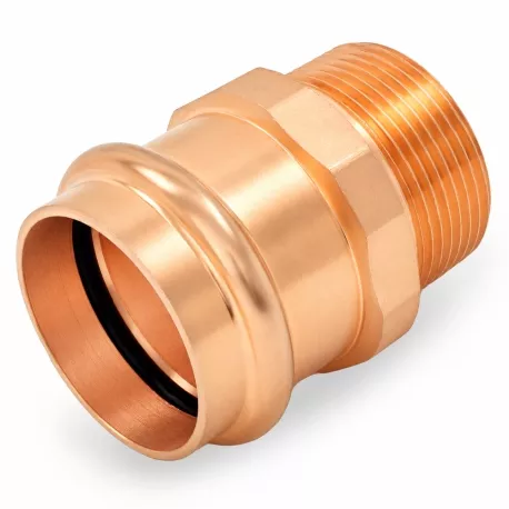 1-1/2″ Copper Press x 1-1/4″ Male Threaded Adapter, Imported