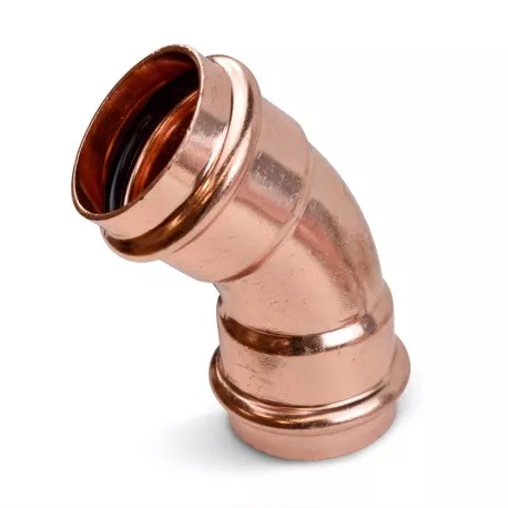 1-1/2″ Press Copper 45° Elbow, Imported