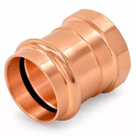 1-1/2″ Press Copper x 1-1/4″ Female Threaded Adapter, Imported