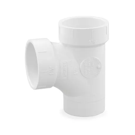 1-1/2″ PVC DWV Sanitary Street Tee (Spigot x Socket x Socket)