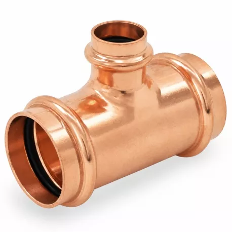 1-1/2″ x 1-1/2″ x 3/4″ Press Copper Tee, Imported