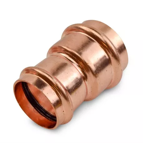1-1/2″ x 1-1/4″ Press Copper Reducing Coupling, Imported