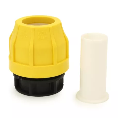 1-1/4″ Compression Cap for SDR-11 Yellow PE Gas Pipe