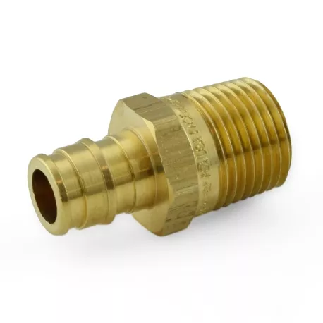 1/2″ PEX x 1/2″ Male Threaded F1960 Adapter, LF Brass