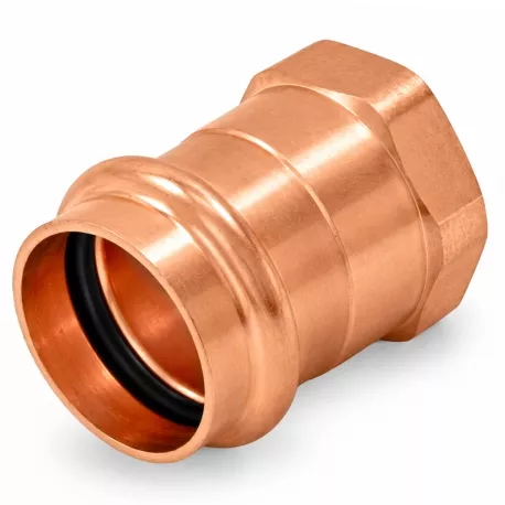 1″ Press Copper x 3/4″ Female Threaded Adapter, Imported