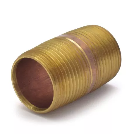1″ x 2″ Brass Pipe Nipple