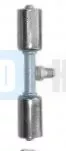 # 10 – # 12 (1/2″ – 5/8″) Barrier Hose Inline Splicer w/ R134a 13mm Suction Port