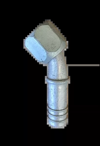 # 10 – # 12 45 Degree Flare Fitting Barb