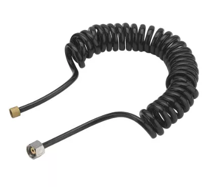 10′ Plastic Coiled Airbrush Hose – 1/8″ x 1/4″ AH-22B