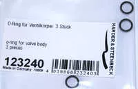 123240 Harder Steenbeck O-ring for valve body, 3 pieces
