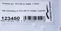 123450 Harder Steenbeck Seal consisting of Teflon for needle, 3 pieces
