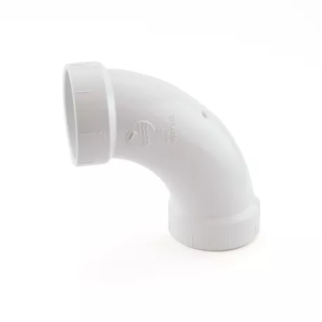 2″ PVC DWV 90° Long Turn Elbow