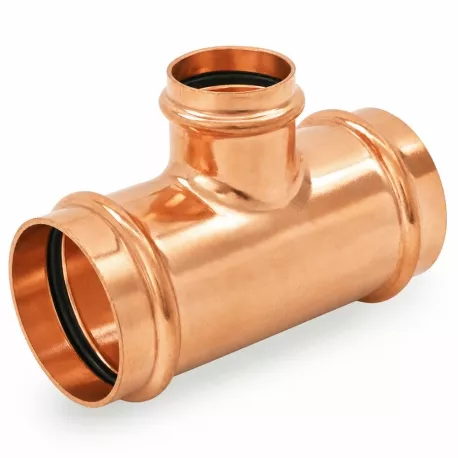 2" x 2" x 1-1/4" Press Copper Tee, Imported