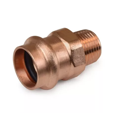 3/4″ Press Copper x 1/2″ Male Threaded Adapter, Imported