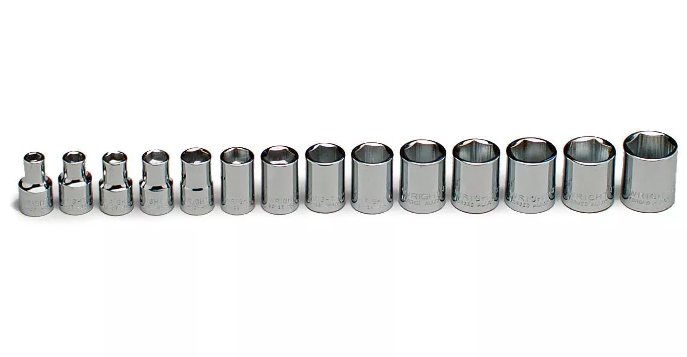 3/8″ Dr. Wright #354 14 Pc. Metric Socket Set 6-19mm (354WR)