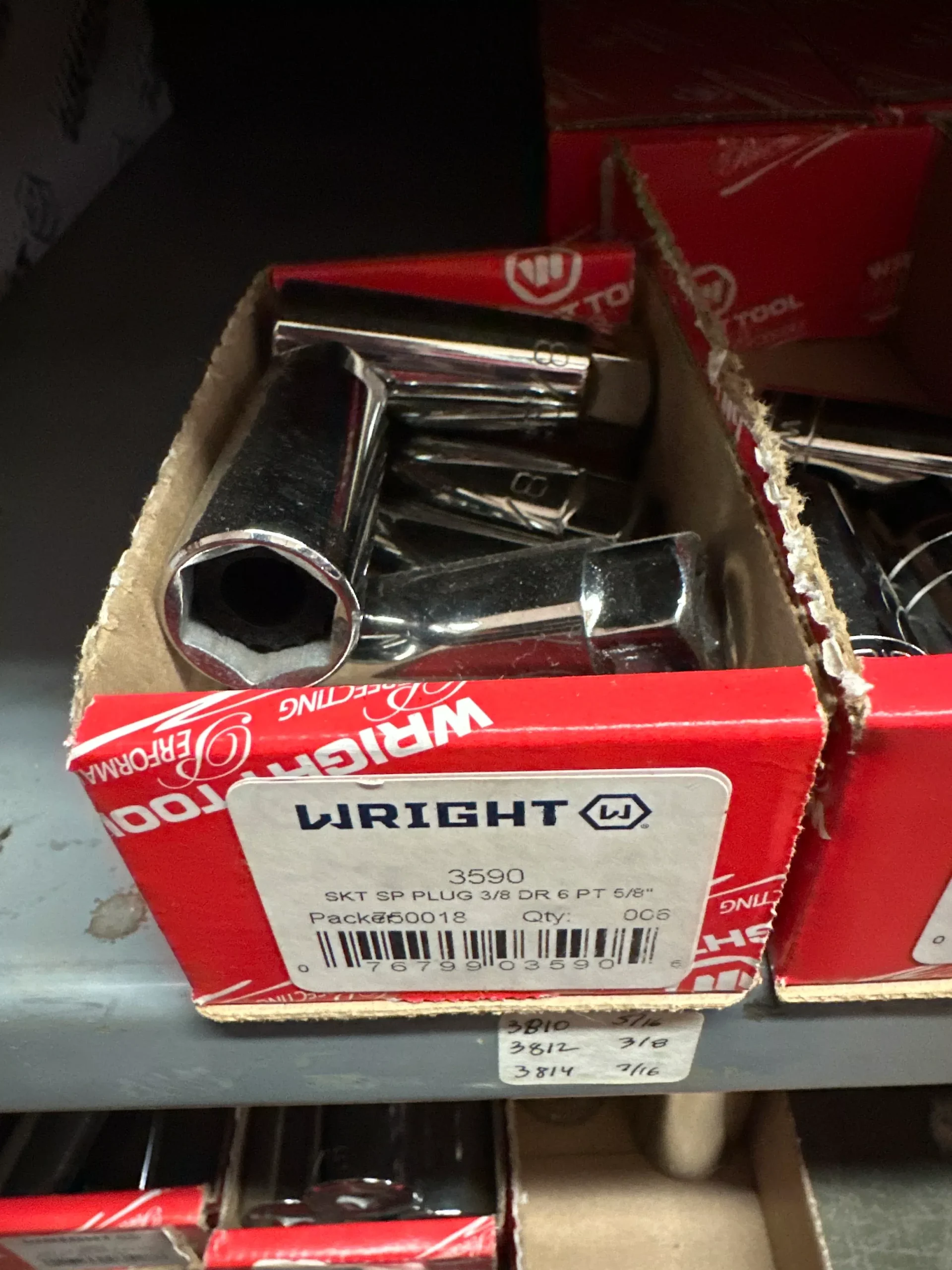 3/8″ Dr. Wright 5/8″ 6 Pt. Spark Plug Holding Socket #3590 (3590WR)