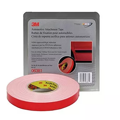 3M 06381 White Attachment Tape 7/8 in x 20 ydsRL
