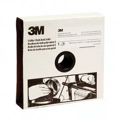 3M 19798 314D Utility Cloth Roll 1-1/2 in x 20 yd P180 Very Fine Aluminum Oxide