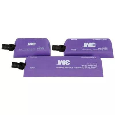 3M Hookit Flexible Sanding Hand Block Kit 35833 Hook and Loop Attachment Four Lengths