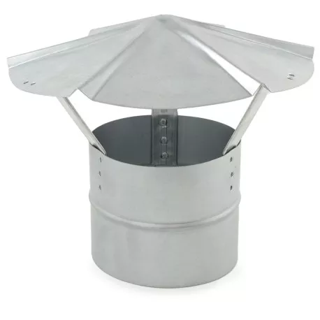 6" Galvanized Rain Cap (Shanty Cap), 24 GA