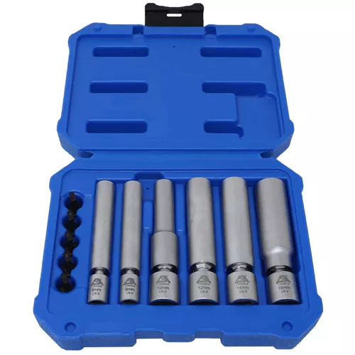 6 Pc. Spark Plug & Glow Plug Socket Set