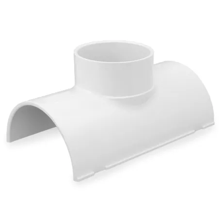 6″ PVC Pipe x 4″ Socket, Clamp-On Saddle Tee, Sch 40