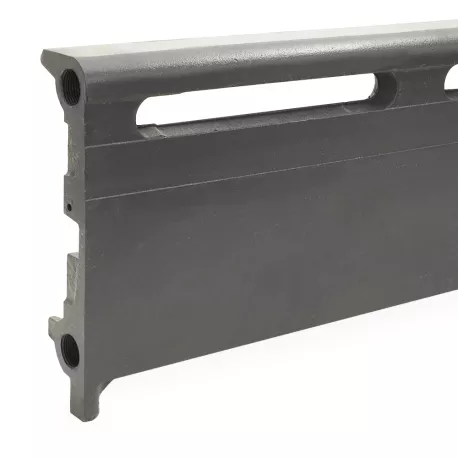 6ft (72″) Cast Iron Baseboard Radiator Assembly, Floor Standing, 10″ H x 2-1/2″ D