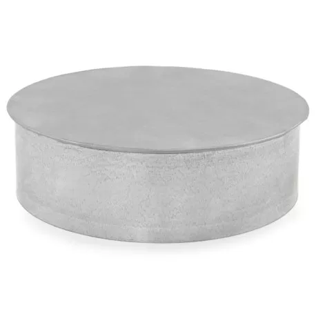 7" Galvanized Clean-Out Cap, 26 GA