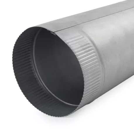 7″ x 2ftGalvanized Snap-Lock Flue Pipe, 24 GA