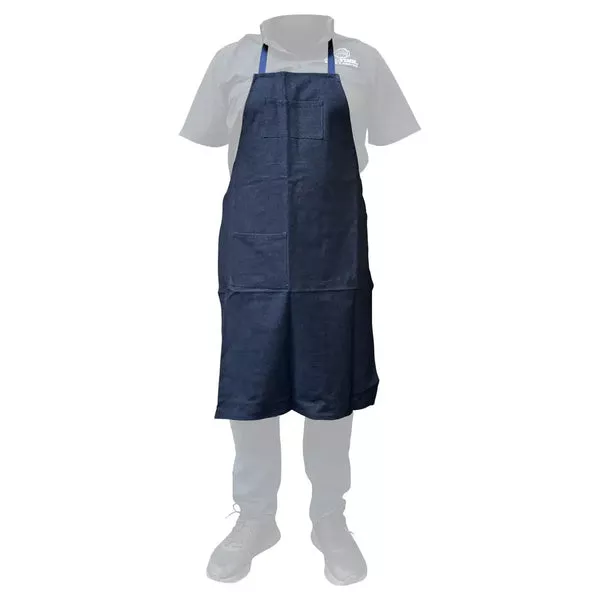 AA Denim Shop Apron, 24 x 36″ Blue w/ 2 Pockets