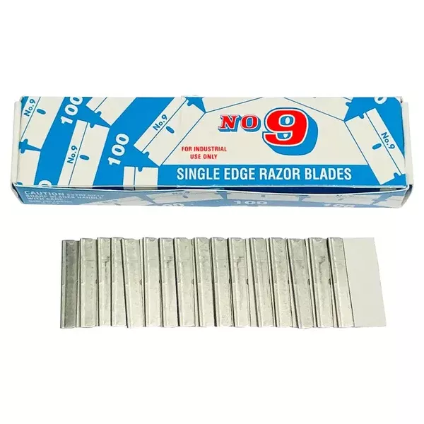 AA No. 9 Single Edge Razor Blades (Box of 100)
