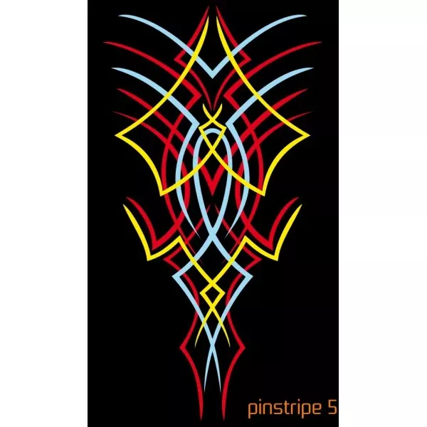 AEROSPACE 4 Layer Airbrush Stencil Set – Pinstripe 5