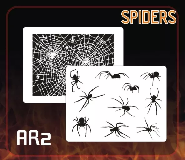 AEROSPACE Airbrush FX Stencil – AR2 ‘ARACHNOPHOBIA 2’