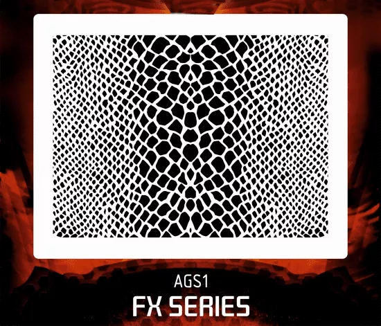 AEROSPACE Airbrush Stencil – ALLIGATOR SKIN AGS1