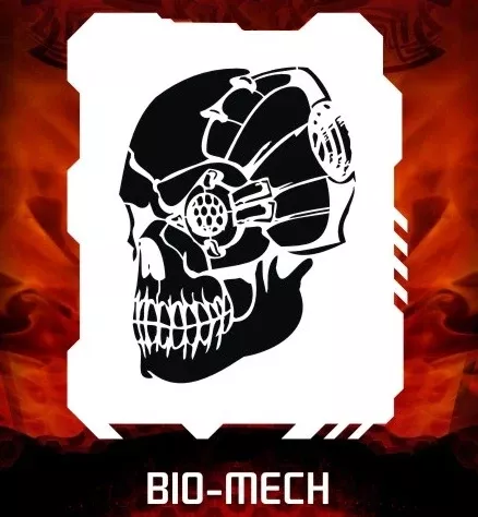 AEROSPACE Airbrush Stencil - B45 - "Cyborg"
