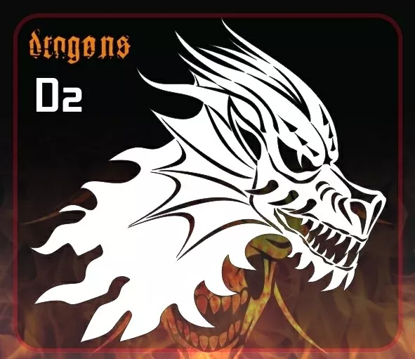 AEROSPACE Airbrush Stencil – DRAGON 2