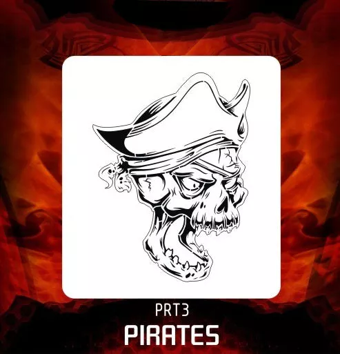 AEROSPACE Airbrush Stencil – Pirates 3 PRT3
