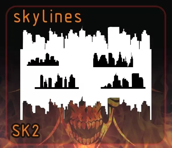 AEROSPACE Airbrush Stencil – SK2 – Skylines 2