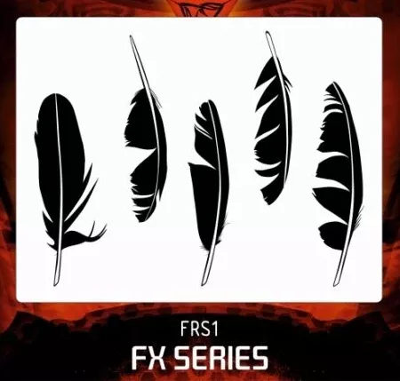 AEROSPACE Airbrush Stencils – FRS1 – Feathers