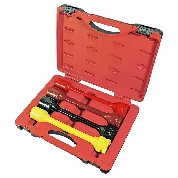 AFF 4-Pc 1″ Drive Torque Wrench Extension Kit w/ Case, 40400