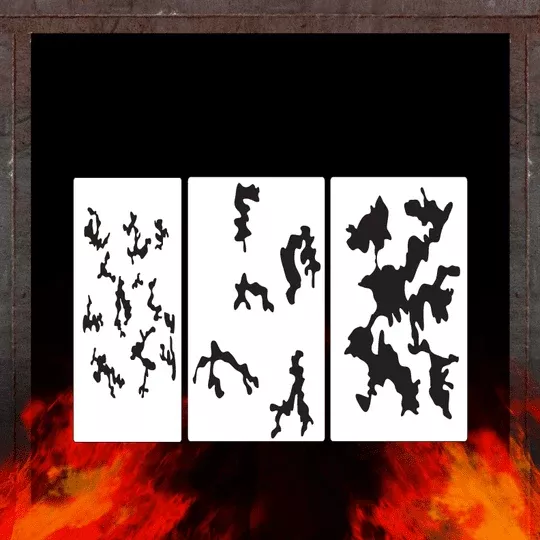 Air Shot Camo 1 Set of Airbrush Stencils