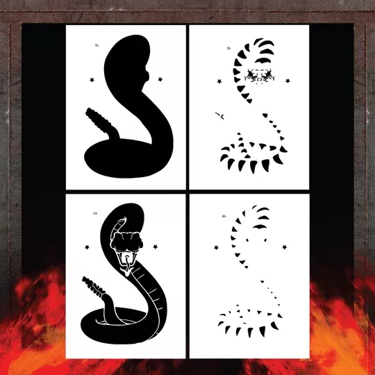 Air Shot Stencil- SNAKE 1