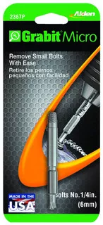 Alden Grabit Micro Drill-Out Broken-Bolt Extractor #2367P, to remove 1/4" and 6 mm - 97-579-7