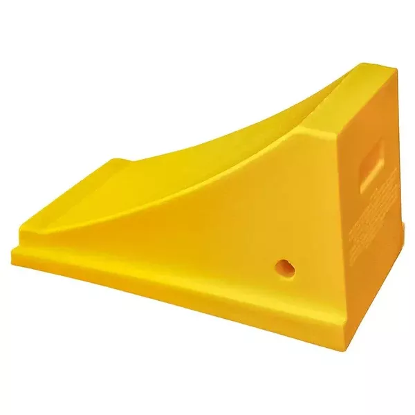 AME Yellow Urethane Wheel Chock, 35"-70"