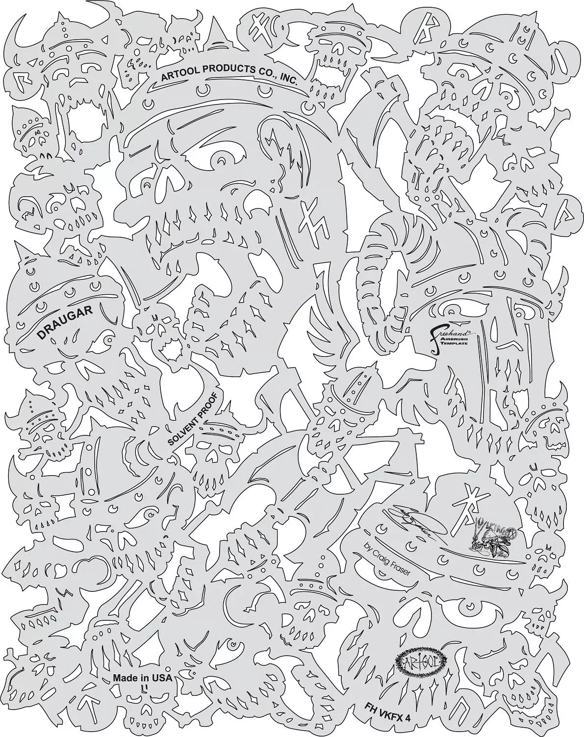 Artool DRAUGAR FH VKFX 4 Viking FX Stencil