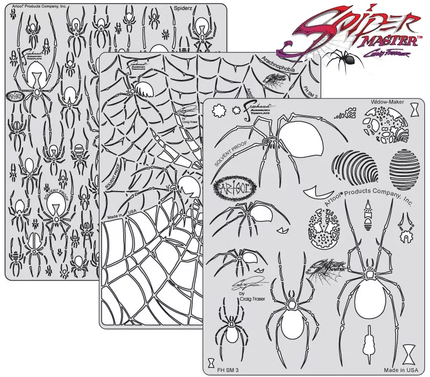 Artool FH SM 4 Artool Spider Master Templates – Mini Series