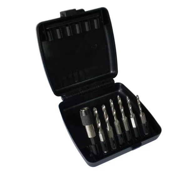Astro Pneumatic 9453 - 7 PIece SAE Combination Drill/Tap Bit Set